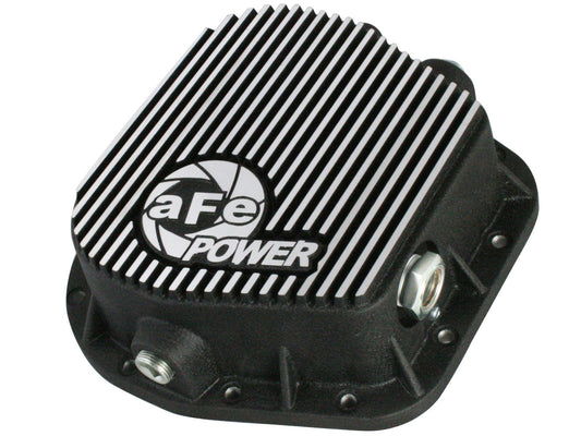 aFe POWER Rear Differential Cover, Machined Fins; Pro Series