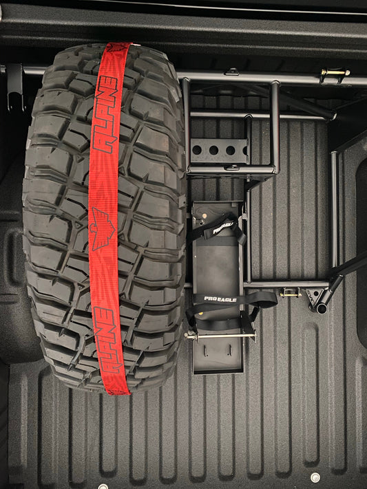 Red Dazzle Tire Tie Down (Single Strap)