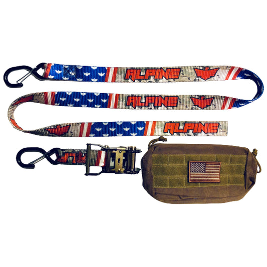 Camo and Stars Tie Downs (Pair)