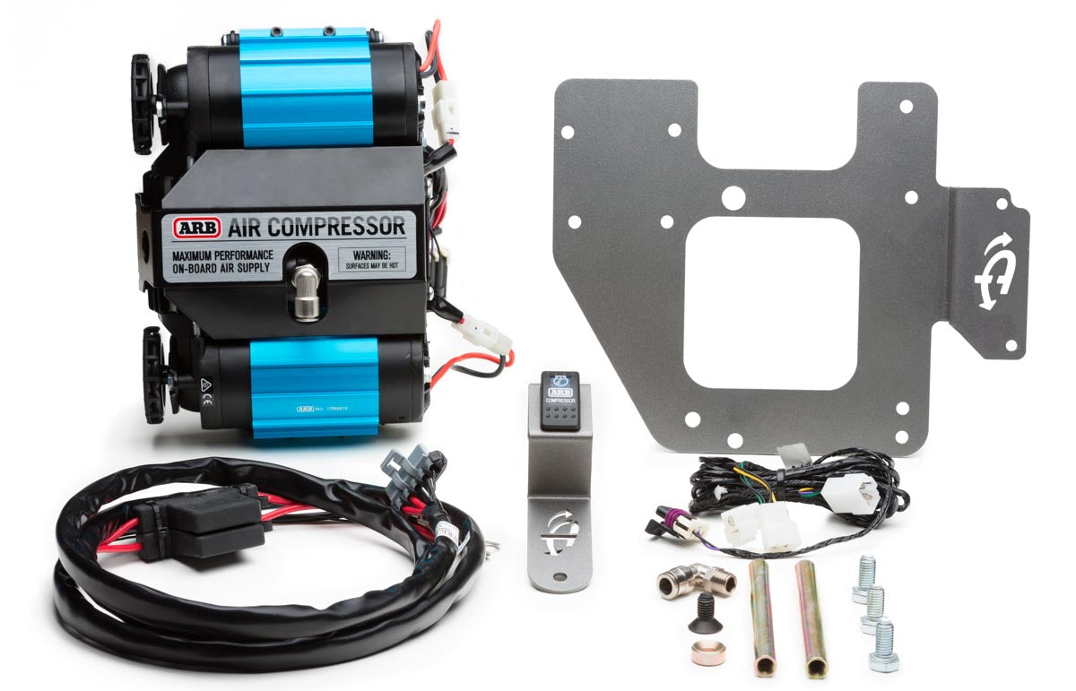 Jeep JK Air Compressor Bracket And Hardware For 07-18 Wrangler JK Engine Bracket for ARB Dual Air Air Compressor Silver UP Down Air