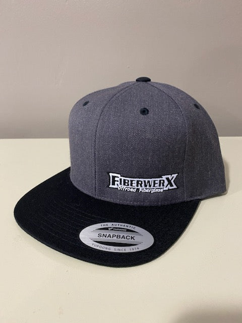 FiberwerX Snapback Hat - Black/Grey