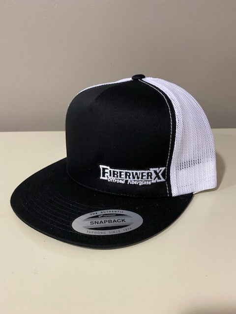 FiberwerX Trucker Hat - Black/White